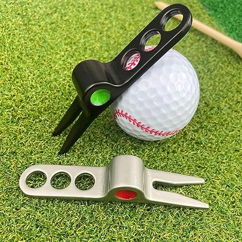 Jowxsx Silver Resistant Golf Ball Fork Pivot Divot Repair Tool Compatible for Scotty Cameron Divot Tools
