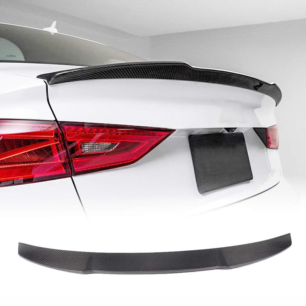 Carbon Fiber Trunk Spoiler Compatible with 2013-2020 Audi A3 S3 RS3 8V Custom Parts Trunk Lip HighKick Rear Wing Spoiler Body Kits Factory Outlet