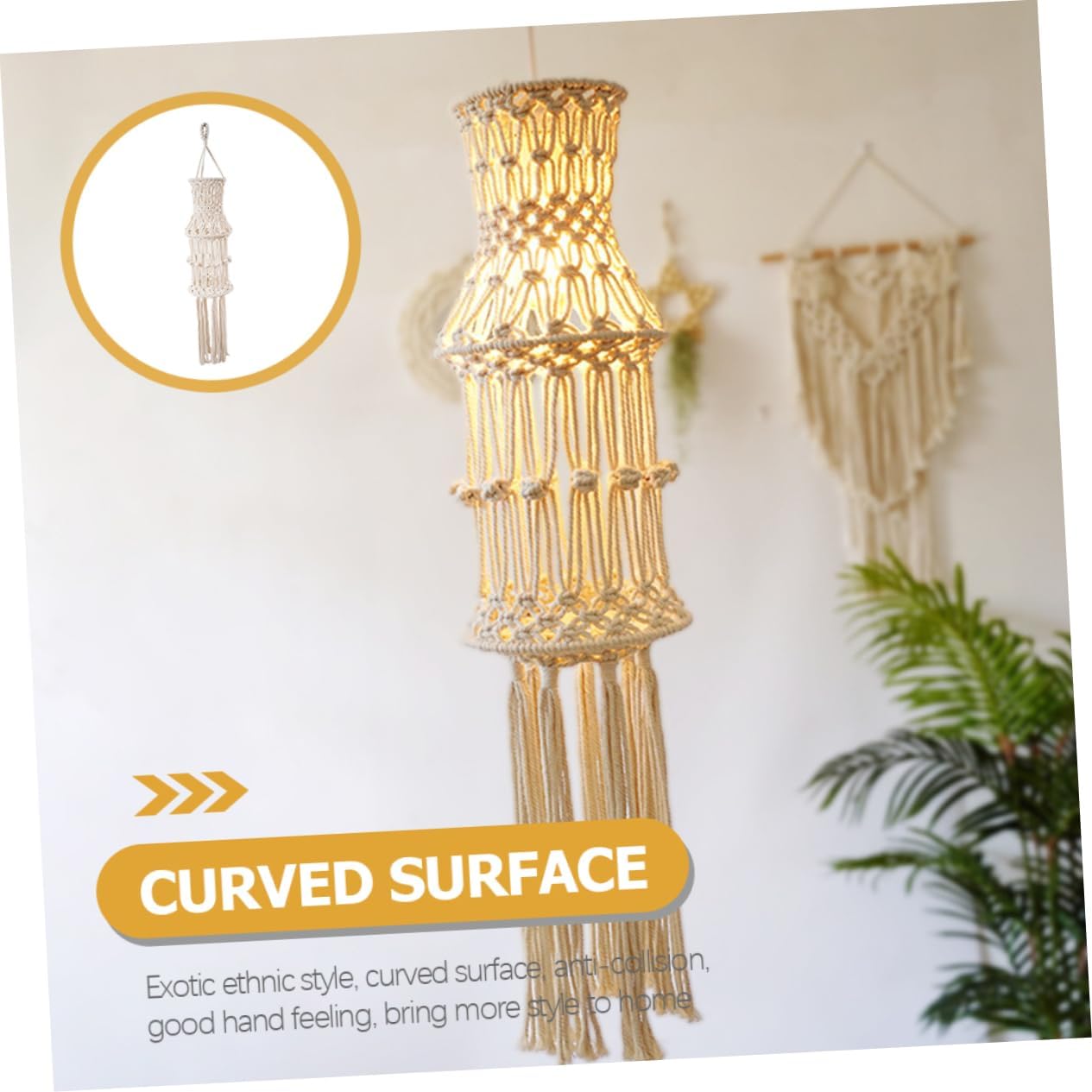 PRETYZOOM Ceiling Fan Light Covers Lamp Shade Replacement for Home Hotel Decor Woven Lampshade