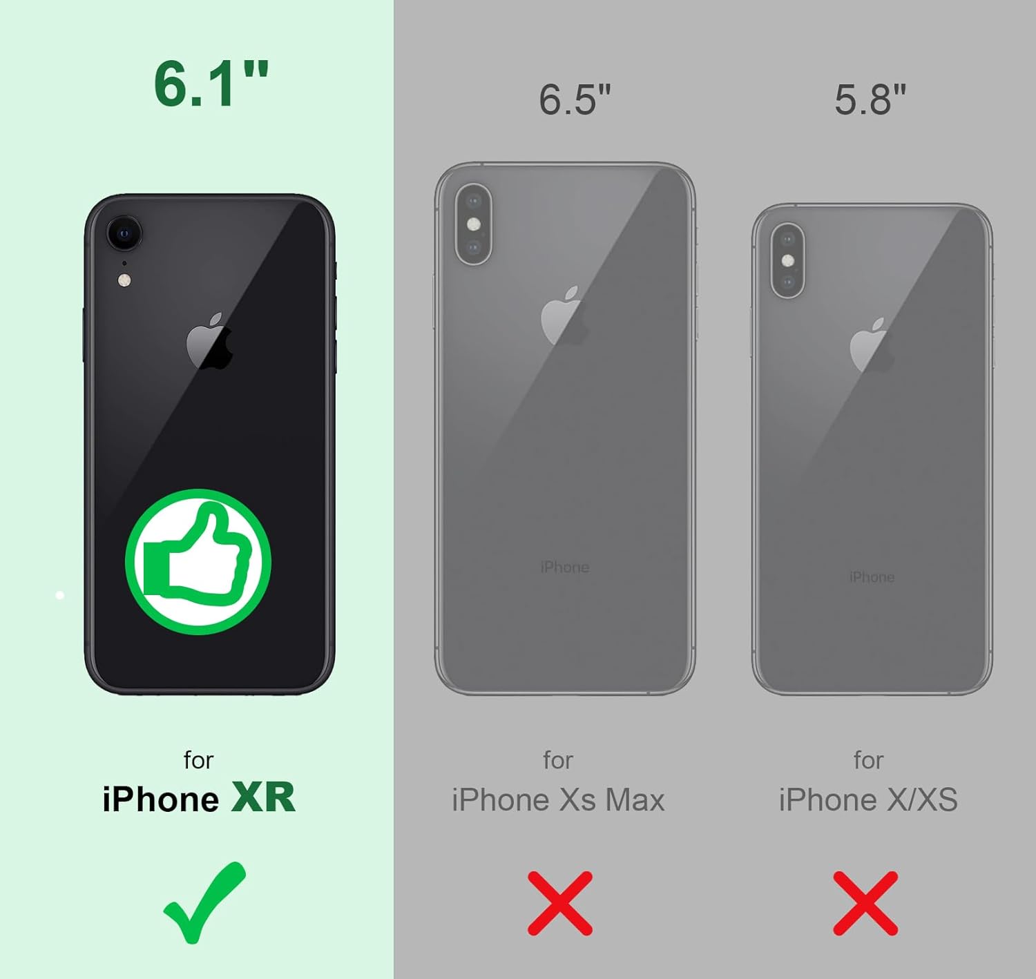 Silverback for iPhone XR Case Clear with Ring Kickstand, Protective Shock -Absorbing Bumper Shockproof Phone Case for iPhone XR -Clear - Image 2