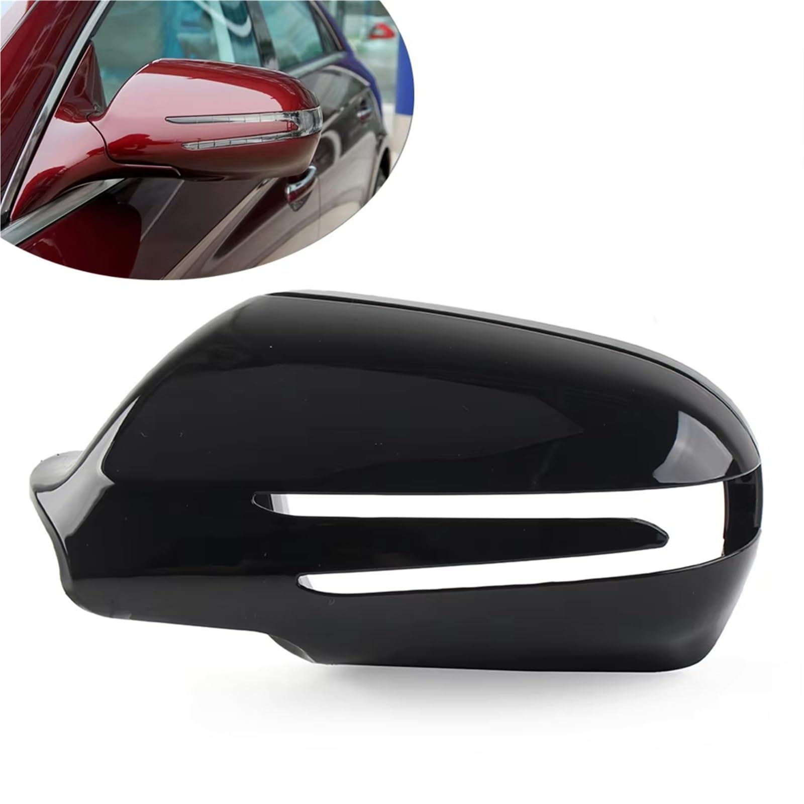 Spiegelkappen Carbon-Look Für Mercedes E-Coupé CLS SLK - Außenspiegelgehäuse Im Sportdesign