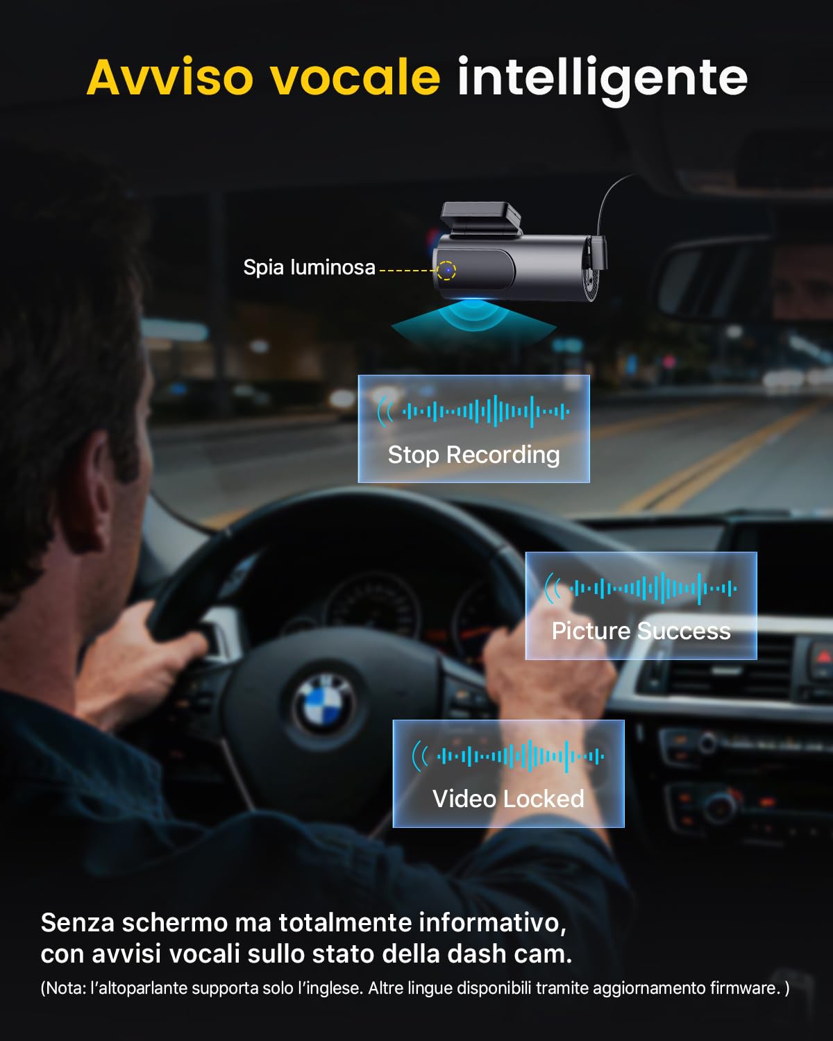 GKU Dash Cam Auto 4K/2.5K,Podwójna kamera samochodowa WiFi z kartą SD 64G,Dashcam Samochód 170° Szeroki kąt,Super Night Vision,WDR,G-Sensor,24H Monitor Parkowania,Nagrywanie pętli,Max 25 90G