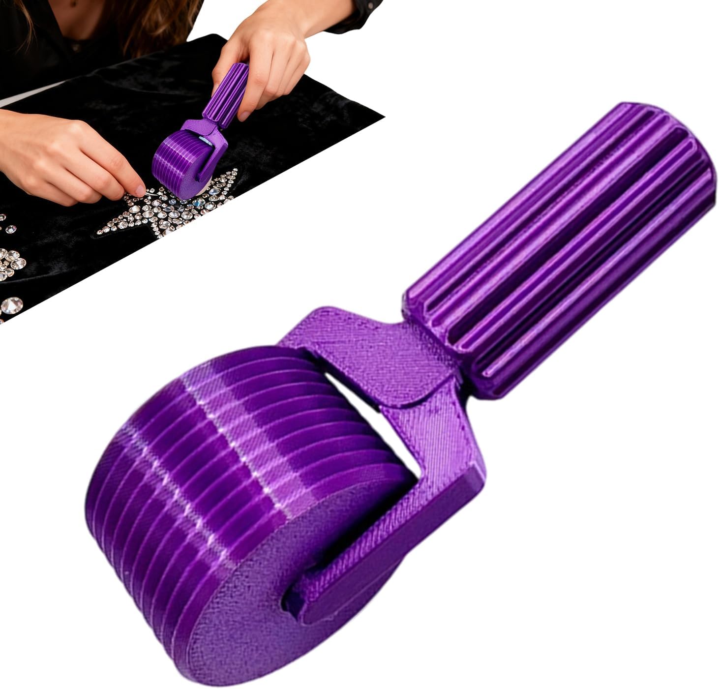 Gem Dot Roller,Rhinestone Projects Tools,Rhinestone Embroidery Pressing Paint Roller | for Adults Women Artists Friends Family Hobbyists