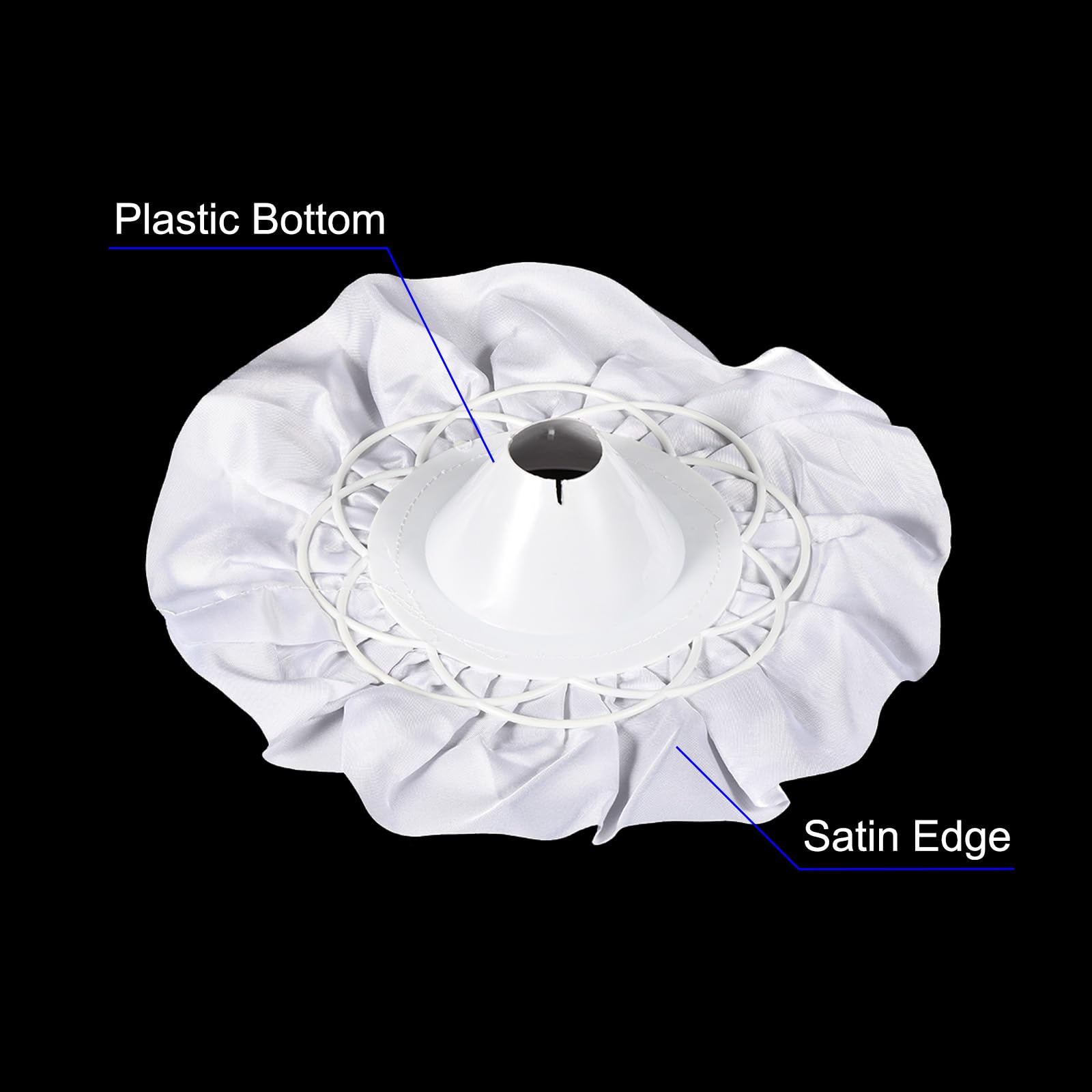M METERXITY 4 Pack Satin Bouquet Collar - Bridal Bouquet Satin Decorations, Apply to Wedding/Flower Shop (White) - Image 4
