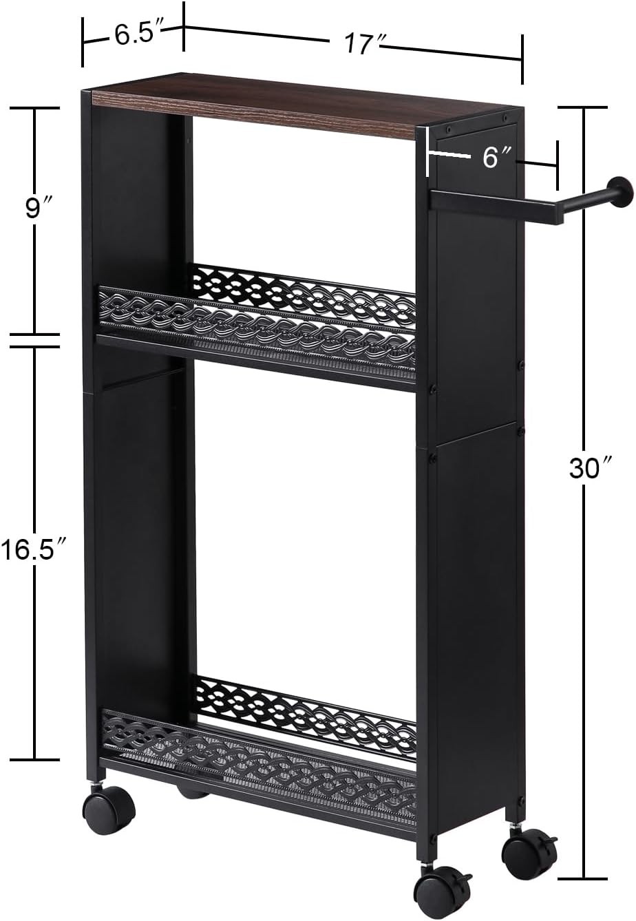 Toilet Paper Holder Stand for Small Bathroom Storage:Skinny Bathroom Storage Cabinet for Small Spaces Tiny Apartment - Image 4