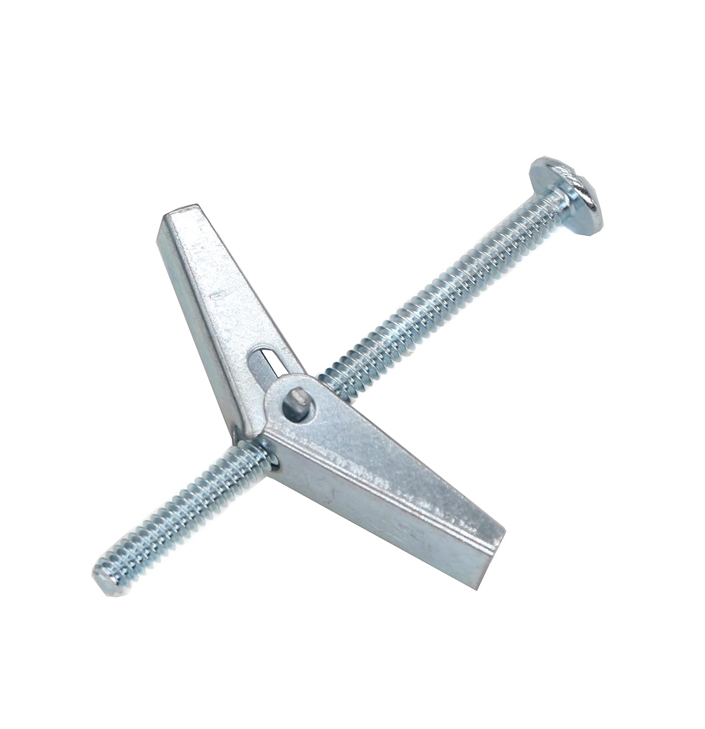 cSeao 20 Pieces 3/16-24 x 2" Drywall Toggle Anchors Bolts Wing Nuts for Heavy Duty Drywall Ceiling TV, Zinc Plated