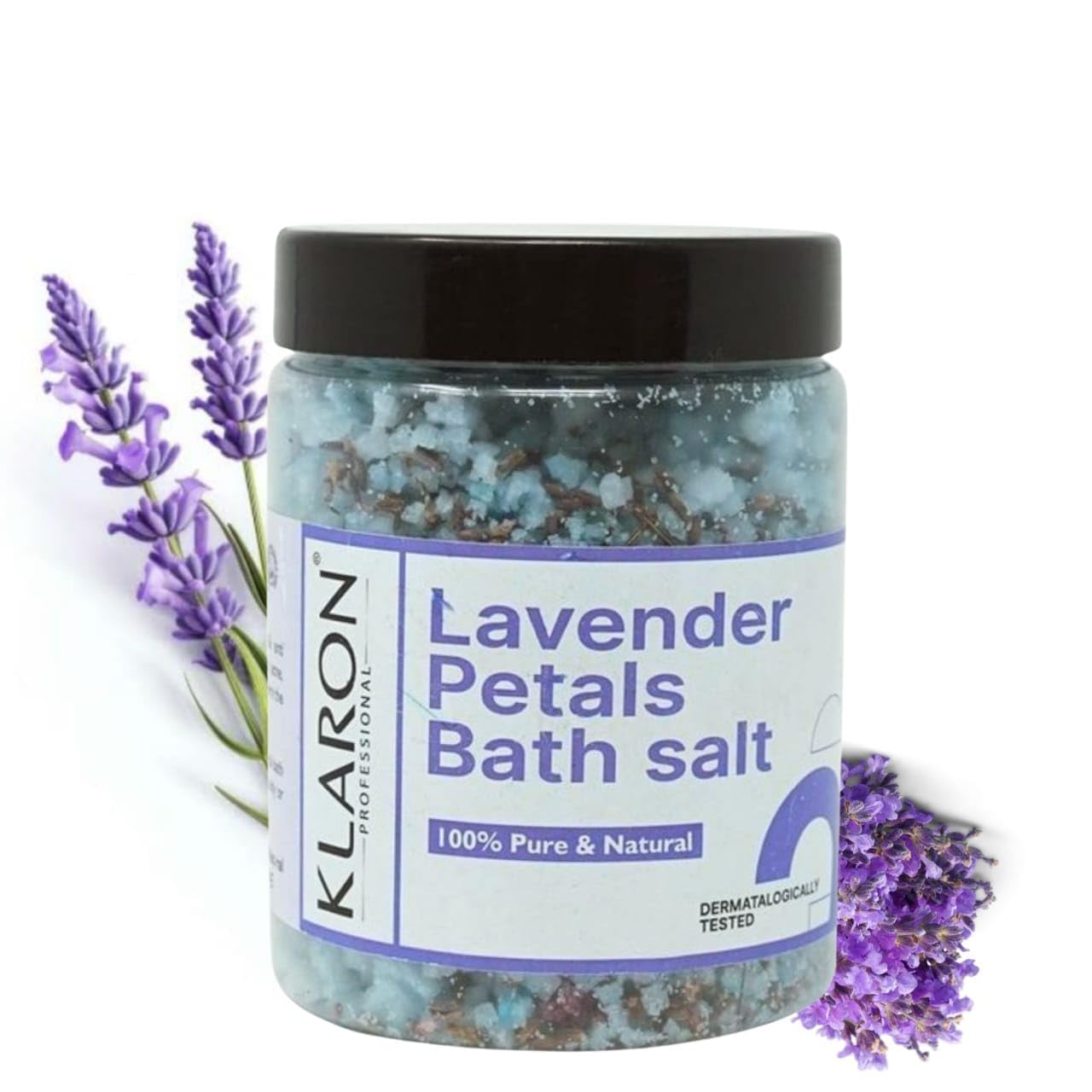 Lavender Petal Bath Salt for Body & Foot Soak Spa & Manicure Pedicure, Relaxing Bath , Muscle Pain Relief | After Work-Out Relaxation | Pure & Natural | Sea Salt, Lavender Essential Oil & Vitamin E, 1000gm (Pack of 1)-image-22