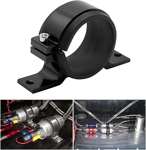 AUCELI Soporte de montaje para filtro de combustible, soporte de abrazadera de bomba de combustible de 1.969 in, soporte de montaje de filtro de