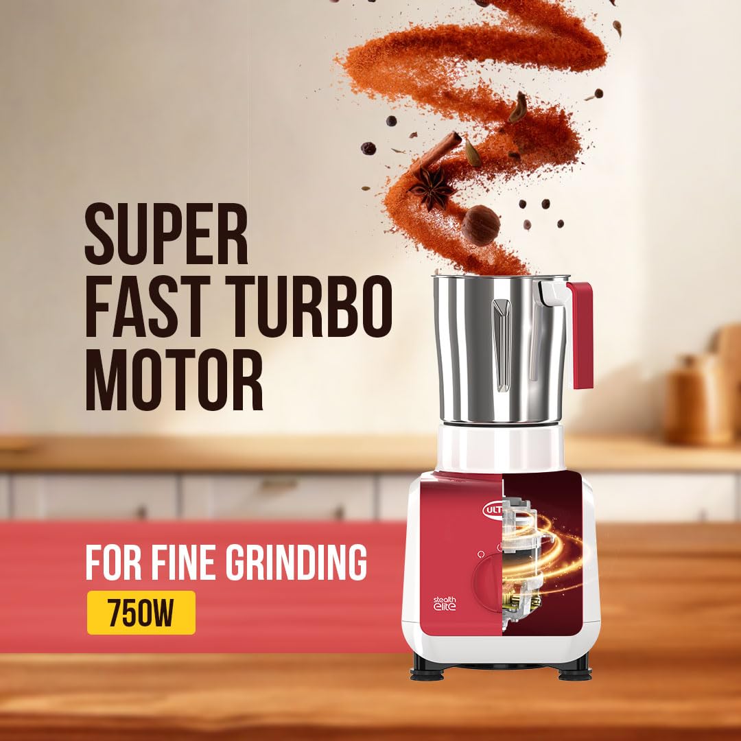 Ultra Stealth Elite Mixer Grinder - Metallic Red -7 Ultra Stealth Elite Mixer Grinder - Metallic Red -7