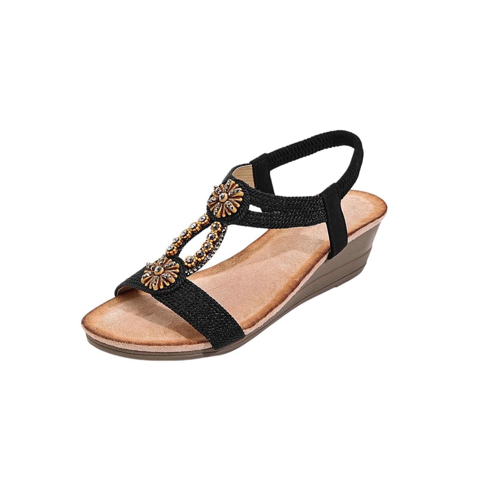 Sandales romaines compensées souples et légères pour un look chic d'été - 8