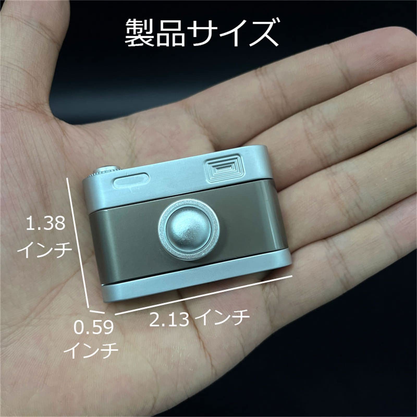 Amazon.co.jp: クリエイティブカメラFidget Toy EDC メタルフィ