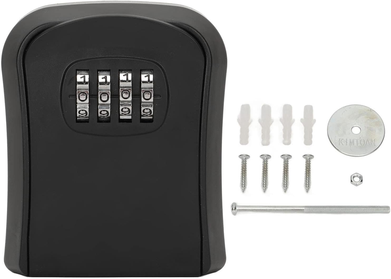 Coffret à Clés Mural Avec Serrure à Combinaison 4 Chiffres - Sécurité Pour Maison, Entreprise - À Monter Au Mur