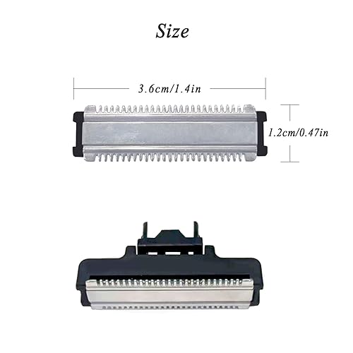 Miniatura 3 de INVODA OneBlade - Cabezales híbridos de repuesto para recortadora y afeitadora eléctrica para hombres, impermeable, húmedo y seco (paquete de 1)