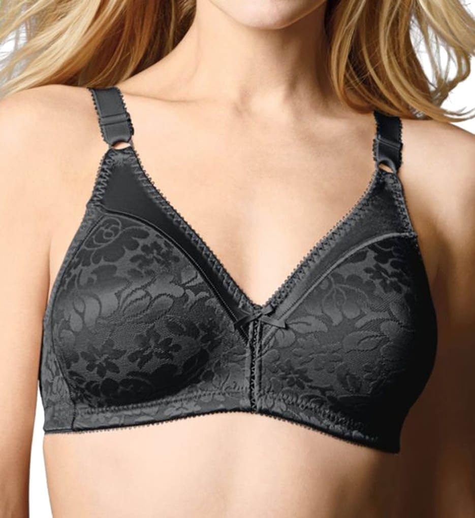 womens Double Support Wireless Bra, Lace Bra With Stay-in-place Straps, Full-coverage Bra (pack of 1)