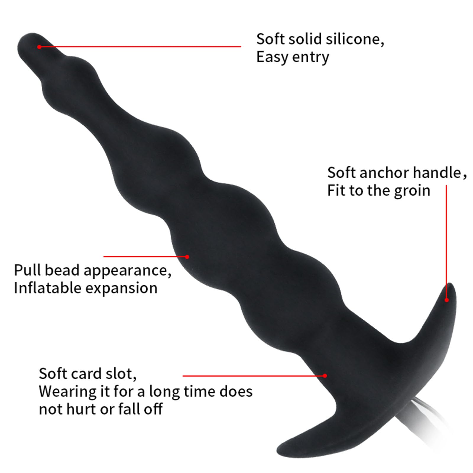 AMAZBEE Plug Anal Vibrador Hinchable de Silicona con Bomba 12 Patrones de Vibración Masturbador Femenino Bolas Anales Separador Anal SM Juguetes Sexuales Para Mujeres Hombres Parejas