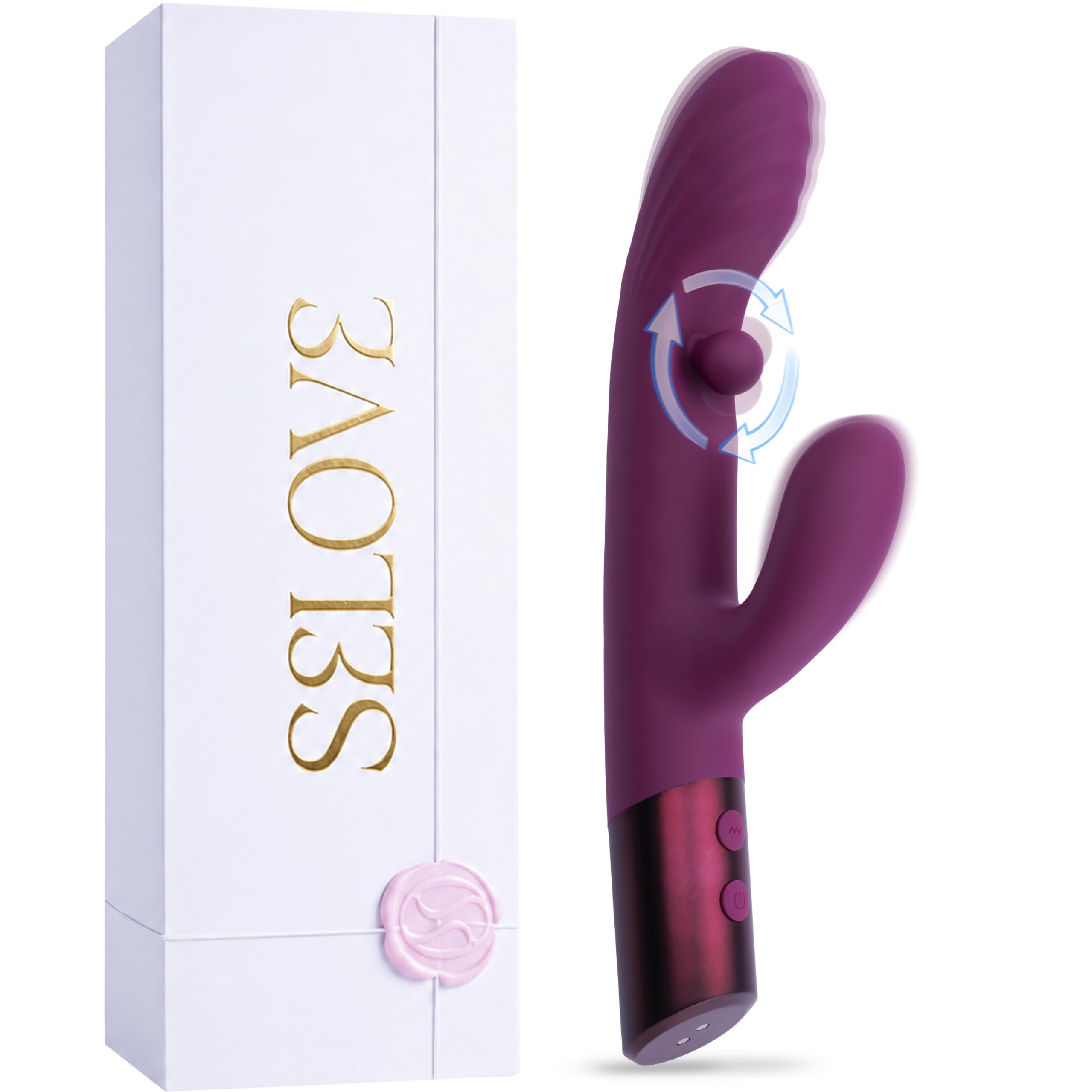 SELOVE Swirly Rabbit-Vibrator mit rotierender Perle & Dual-Vibration