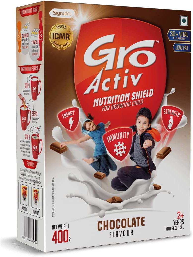 Groactiv Nutrition Shield for Growing Child, (Chocolate)
