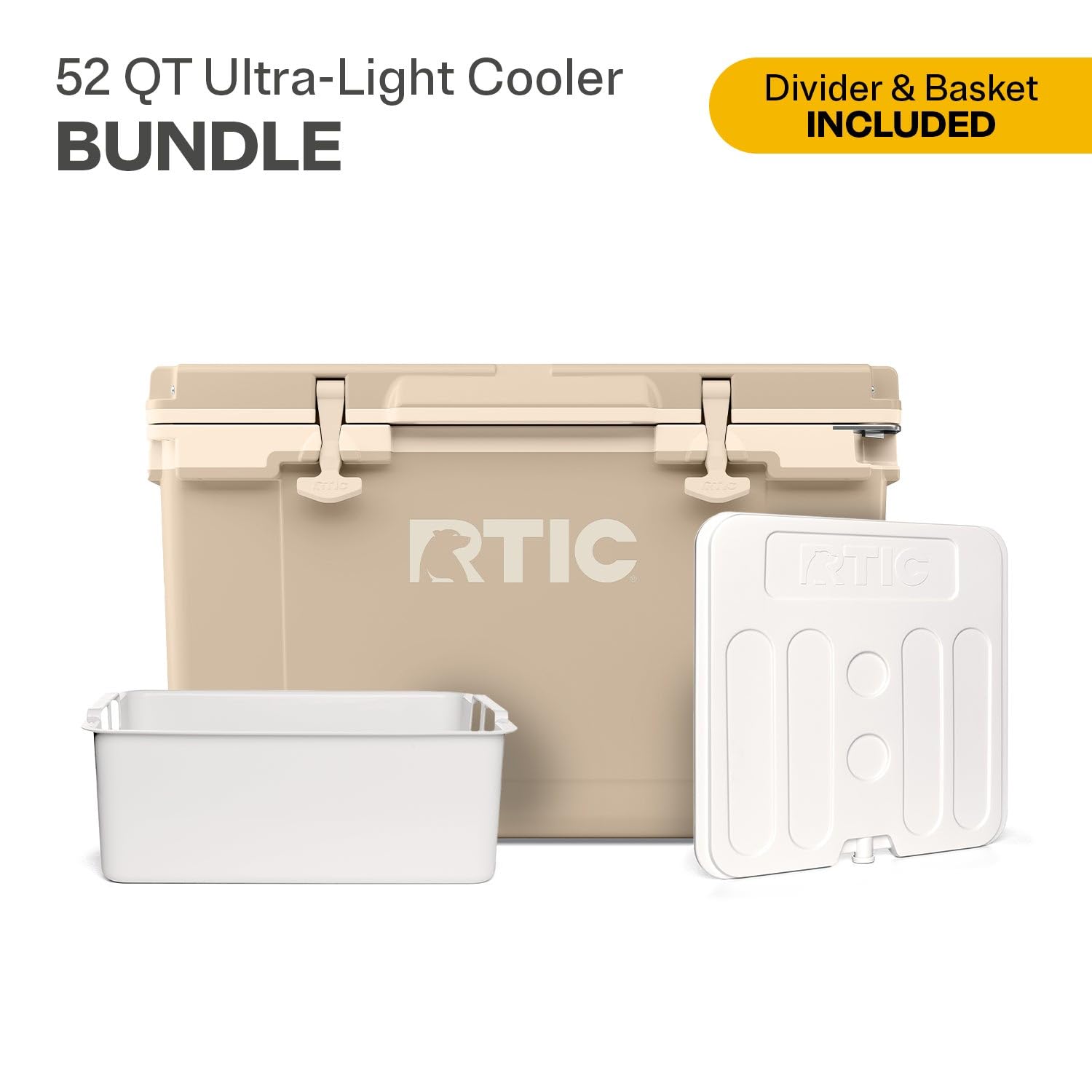 Amazon.com : RTIC 52 Qt Ultra-Light Cooler Bundle with Freezable