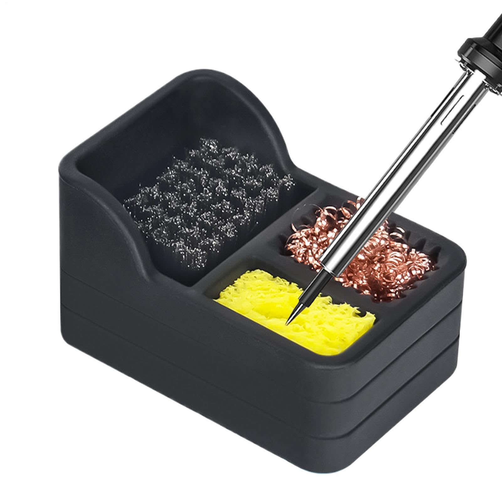 Laine de laiton à souder – Nettoyant portable pour pointes | Bobine en laiton avec brosse en acier, kit de nettoyage dense pour réparation électronique, outil de soudure pour projets d'artisanat