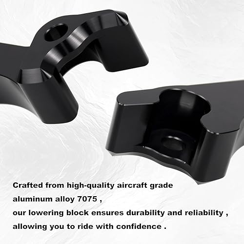 Miniatura 3 de RYANSTAR RACING Kit de bloques de bajada de 2 pulgadas, bloques de bajada de golpe trasero compatibles con Harley Davidson Touring Street Glide