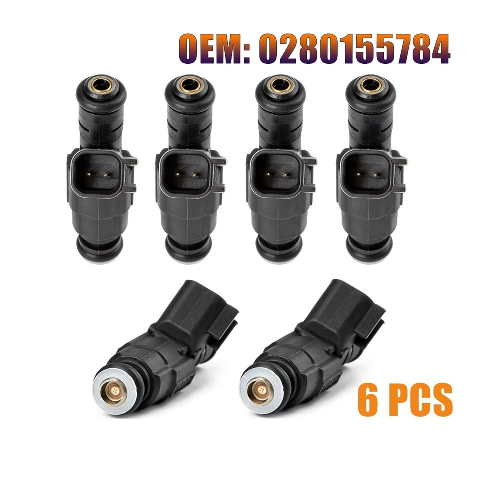 Fuel Injector Pasuje Do Jeep Grand Cherokee WJ 1999-2004 4.0L 4 04854181 6 Szt. 0280155784 Dysza Wtryskiwacza Paliwa Wtryskiwacze paliwa samochodowego