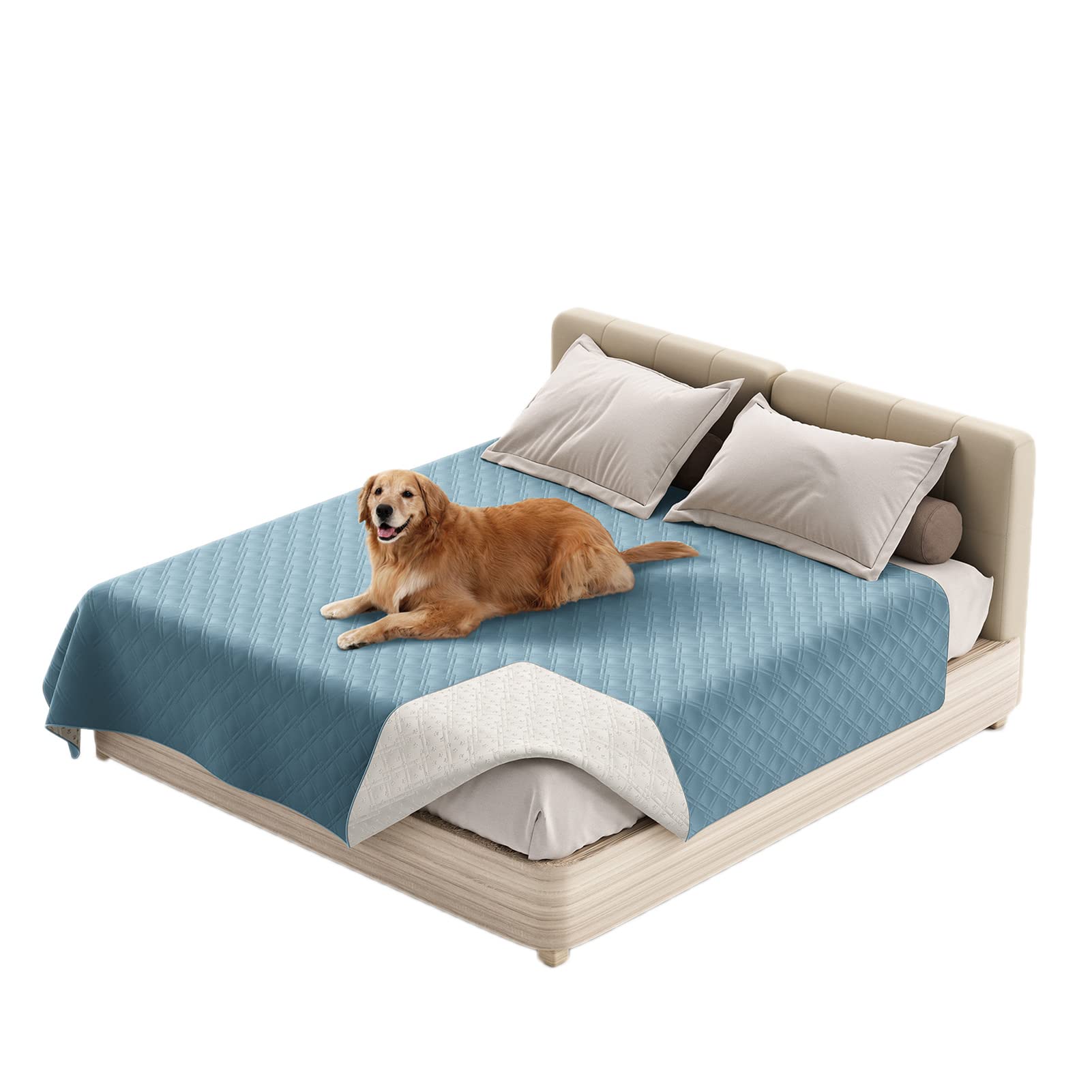 GYHH 100% Waterproof Dog Bed Cover Pet Blanket for Furniture Bed Couch Sofa Reversible Lightweight — image 1