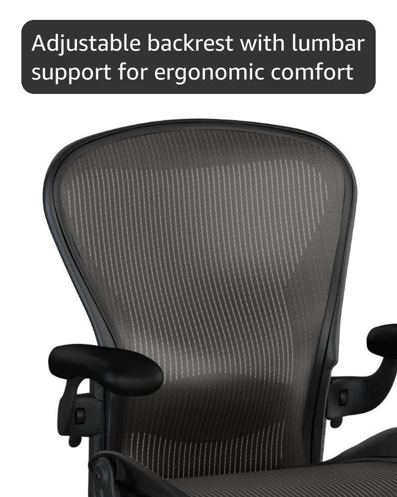 Amazon.com: Herman Miller Classic Aeron Chair-Aluminum, Size B