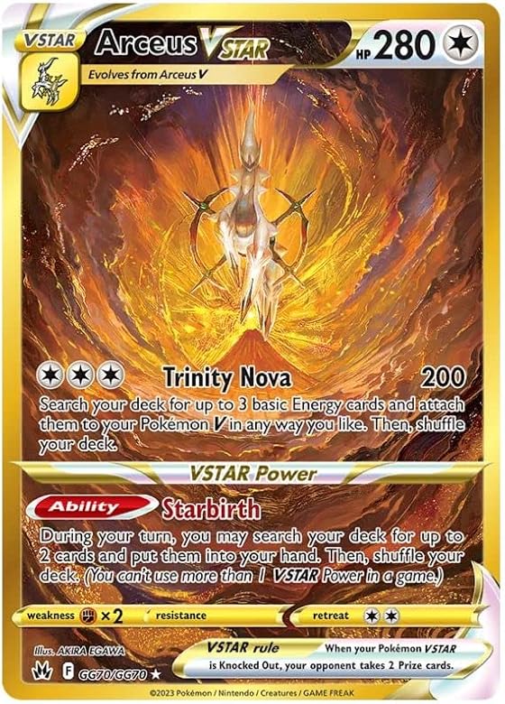 Arceus VSTAR GG70/GG70 GGS Pokemon Card (SWSH Crown Zenith