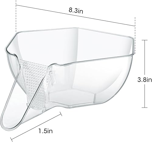 Miniatura 7 de Cesta de drenaje multifuncional con boquilla, cesta de drenaje para alimentos, cesta de drenaje de cocina para lavar verduras y frutas y hacer