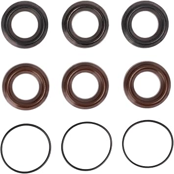 Kit 8 General Pump Compatible OEM Replacement High-Low Pressure 20mm Seal Kit for General Pump and Interpump See Description for Models, Made in Italy, Exceed OEM Standards