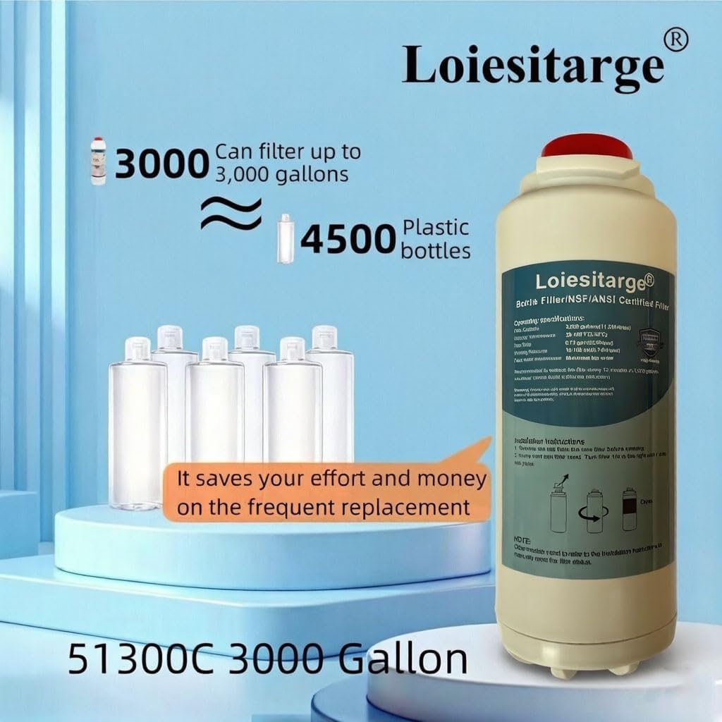 Water Filter Replacement Compatible With Elkay 51300C WaterSentry, NSF Certified, 3000 Gallon Capacity (1 Pack)