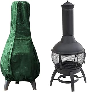 Chiminea Covers Waterproof, Protective Fire Pit Heater Cover, Outdoor Patio Chiminea Caps, Outdoor Patio Chiminea Covers Durable Wood Burning Chimineas Covers for Clay Chiminea