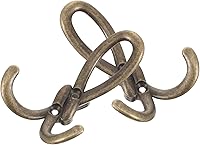 Vista 1 de Housoutil Ganchos de aleación, ganchos dobles para pared para colgar bolsos de baño, colgador de bolsa resistente