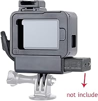 Vista 8 de V2 Housing Case Vlogging Frame with Microphone Cold Shoe Mount Compatible for GoPro Hero 7 6 5 Mic Audio Adapter Action Camera Accessories
