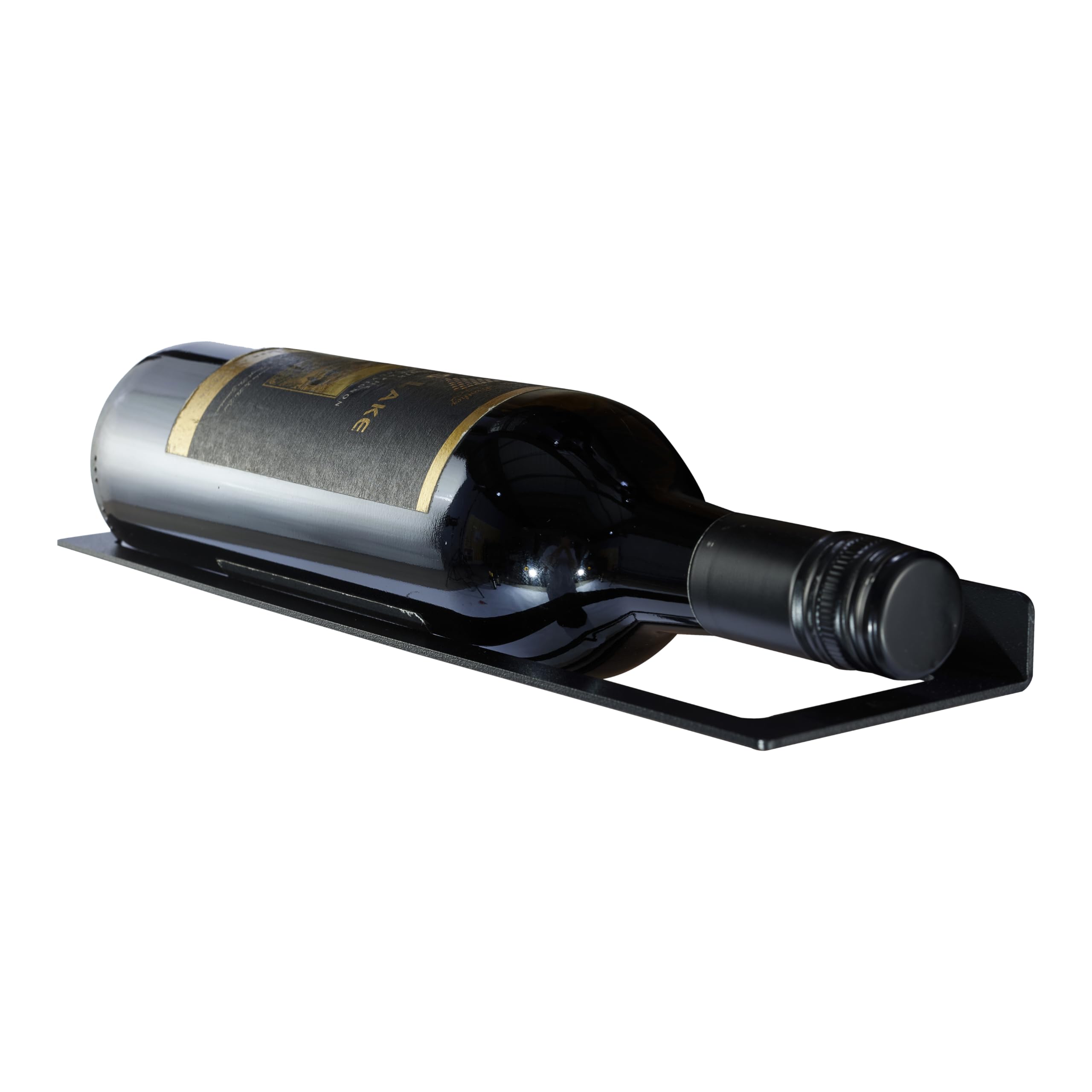 Casier à vin mural 6 bouteilles - Armoire à vin - Porte-bouteille de vin suspendu au mur - Rangement pour vin avec tire-bouchon Noir Revêtement en poudre Métal Acier Porte-bouteilles