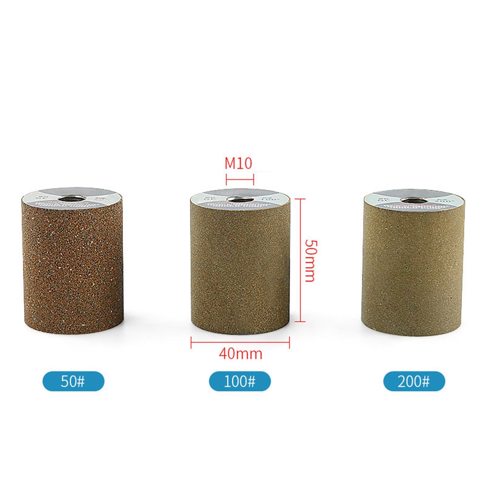 Fenteer Juego de 3 Muelas Cilíndricas con Rosca M10 para Amoladora Resistente