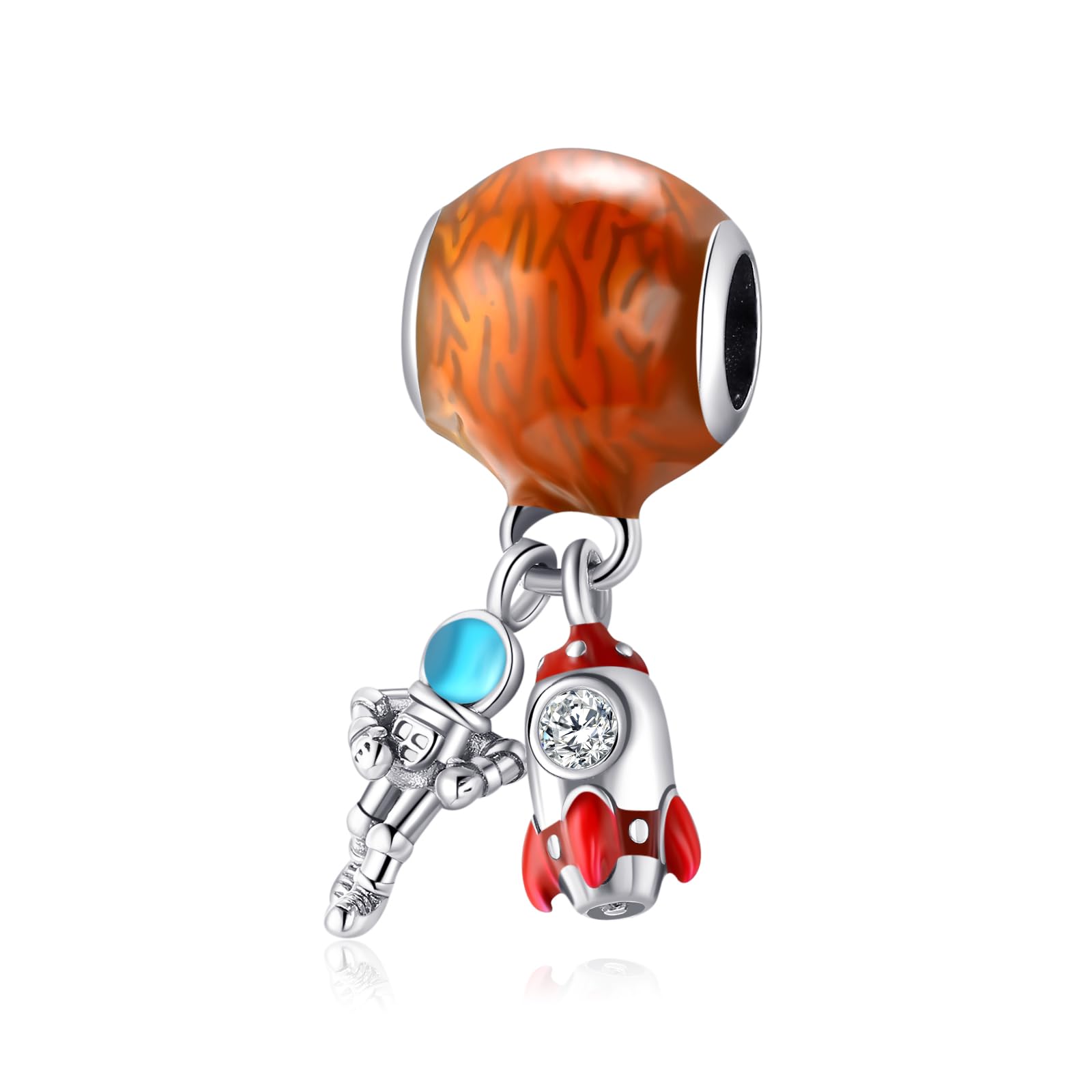 FLUFLO Charm Anhänger Damen 925 Sterling Silber für Armband Charms Beads passend für Pandora Armband und Halskette, Kompatibel mit Europäischen Armbänder für Frauen Mädchen C03
