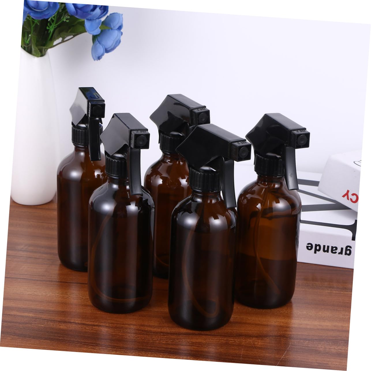 FRCOLOR 4piezas Botellas Spray Vidrio Pulverizador Agua Botellas Rociadoras Envases Llenables