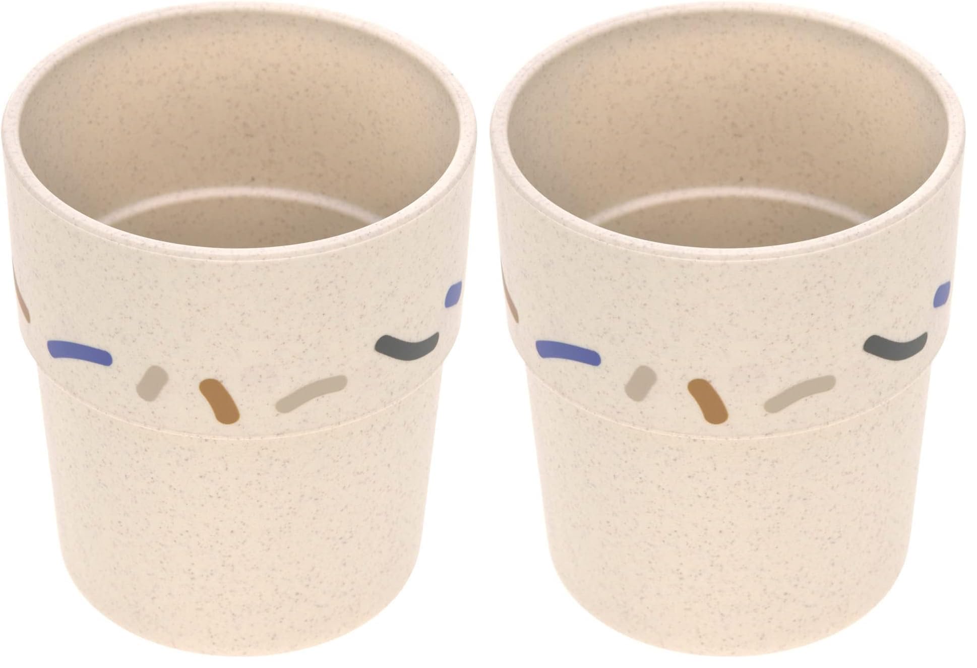Lässig Gobelet pour enfant - Sans mélamine - Sans BPA - Passe au lave-vaisselle et au micro-ondes - Bleu roi (Lot de 2)