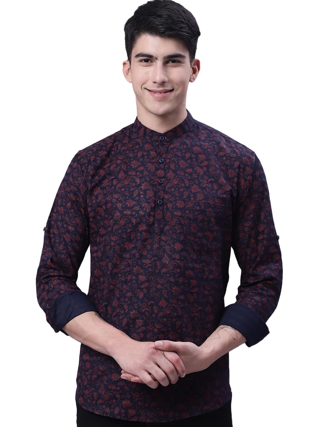 Men's Cotton Regular Fit Short Kurta
