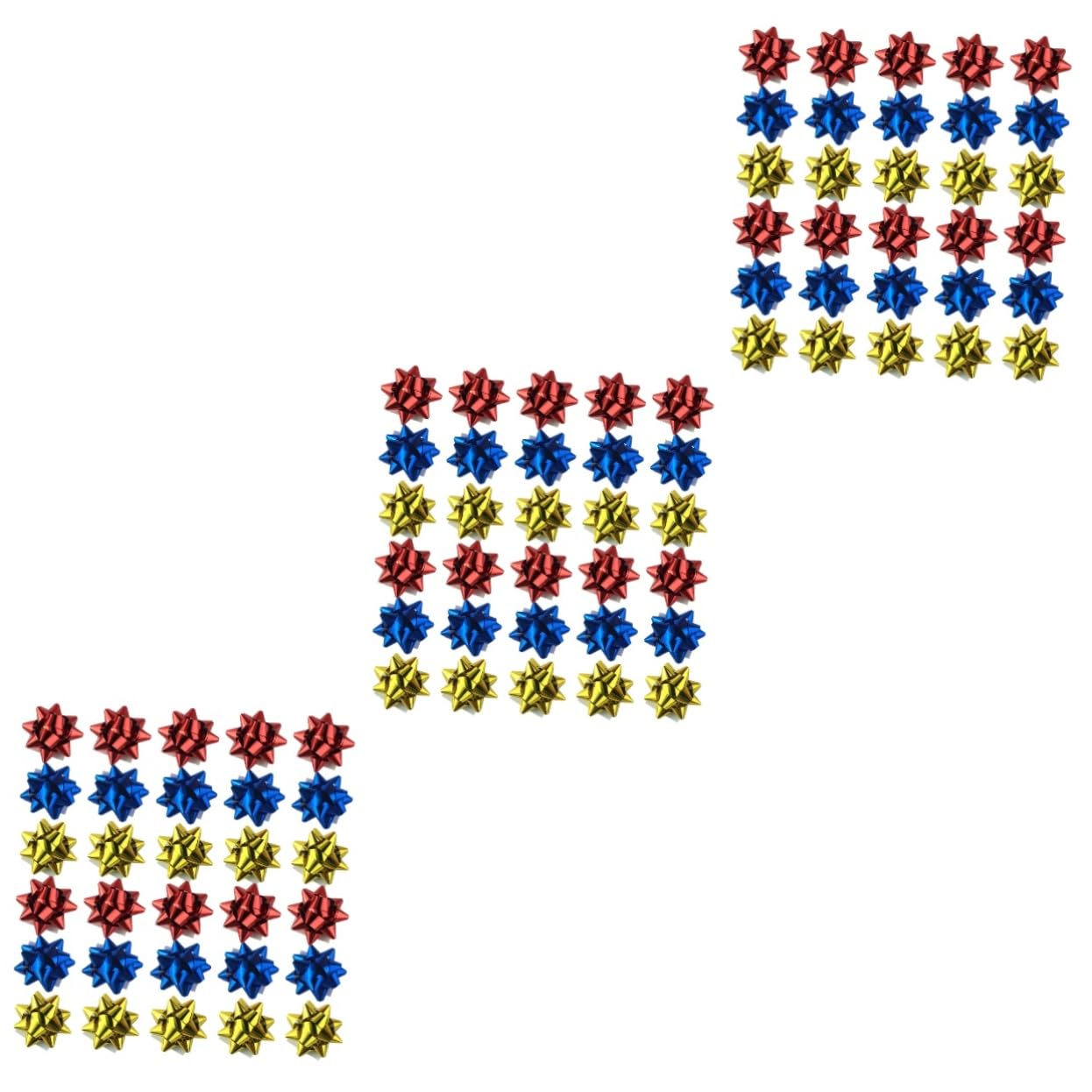3 Juegos De Cintas De Flores para Envolver Decoración para Bodas Fiestas Festivales Kit De Manualidades 120 Piezas X 3
