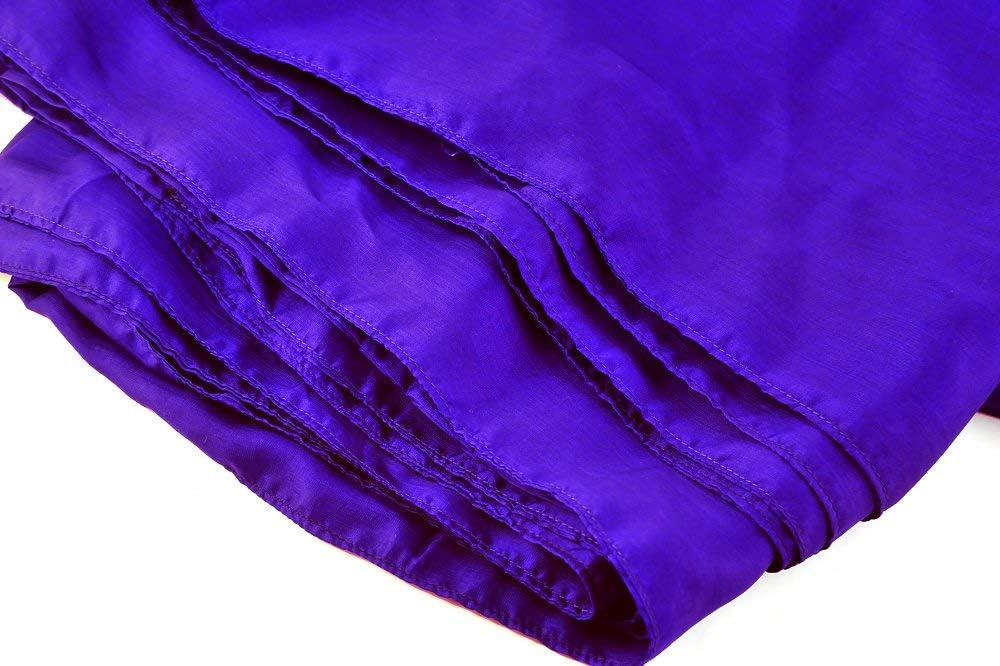 Purple Blue 100% Pure Mulberry Silk Single Sleeping Bag Liner Travel Sheet Sleepsack 83"x33"