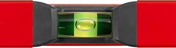 SOLA LSX10 X PRO Aluminum Box Profile Spirit Level with 2 60% Magnified Vials, 10-Inch, Red