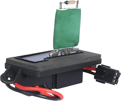 HVAC Blower Motor Fan Resistor Compatible with 1999-2006 Chevy Silverado GMC Sierra, 2000-2002 GMC Yukon, 2 Holes Mounting Flange and 7 pins,Replaces 973-004, 15305077, 89019089, 22807122