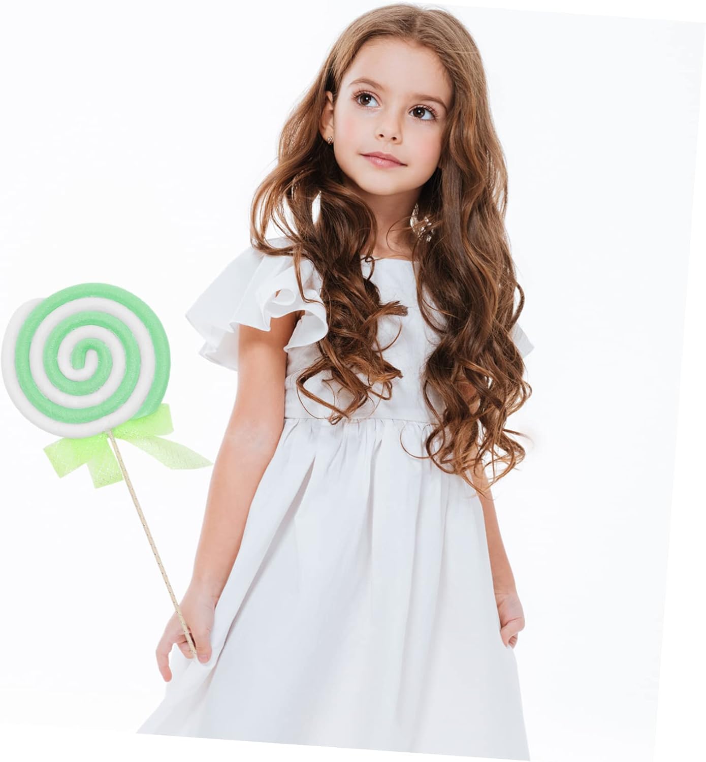 PRETYZOOM 2pcs Large Simulated Lollipop Props Fake Candy Decorations for Party Wedding Cake Shop Photo Booth Realistic Eye Catching Candy Adornments for Gift