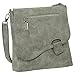 Ledershop24 Geschenkset - Handtasche Schultertasche Umhängetasche Wildleder-Imitat Used Look mit Riegelverschluss Farbe grau MI 4 günstig Kaufen-Ledershop24 Geschenkset - Handtasche Schultertasche Umhängetasche Wildleder-Imitat Used Look mit Riegelverschluss Farbe grau