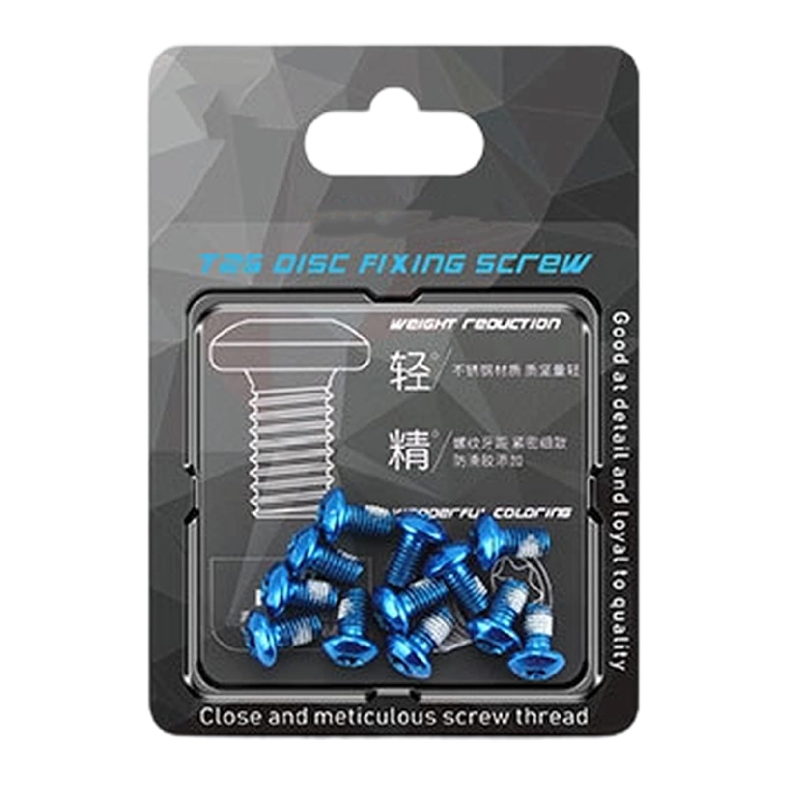 of 12 T25 Disc Brake Screws High Strength Anti-Loosening for Mountain Bikes Bike Disc Brake Bolts
