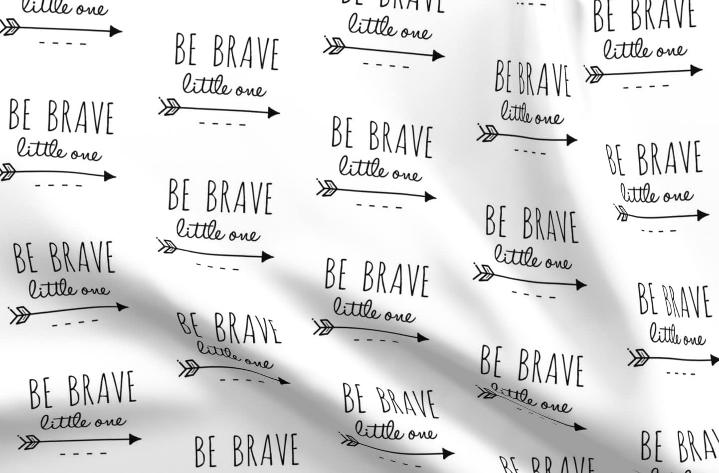 Spoonflower Fabric - Little Arrow Black White Nursery Decor Woodland Gender Neutral Hipster Printed on Minky Fabric by The Yard - Sewing Baby Blankets Quilt Backing Plush