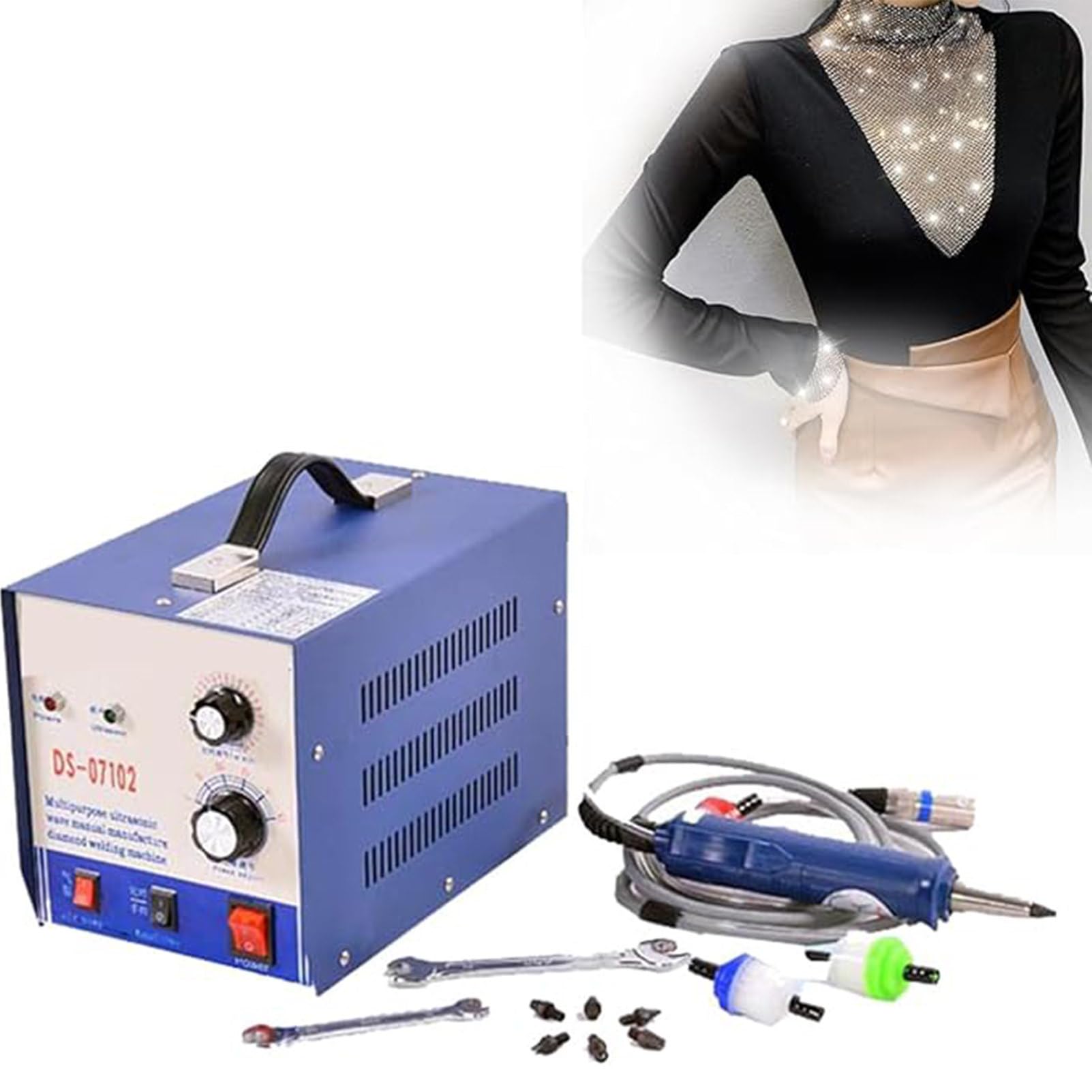 Applicateur strass hotfix haute vitesse 80 pcs/min pour customisation DIY