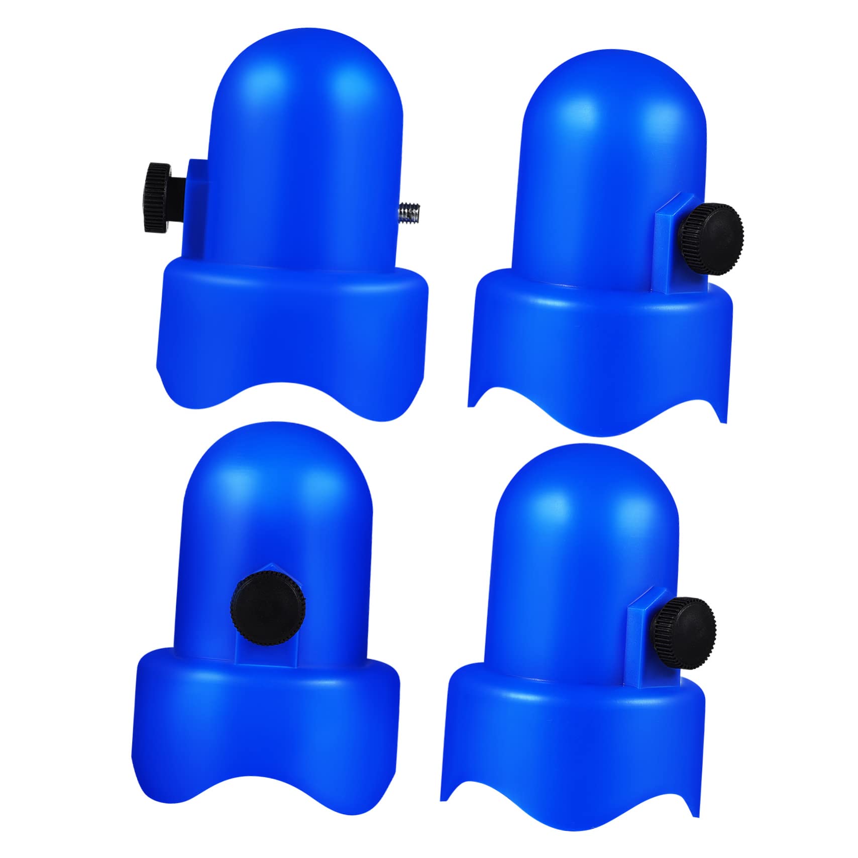 VANZACK 4Pcs Trampoline Pole Caps Diameter Replacement Safety Caps for Net Hook Durable and Easy to Install with Screw Thumb Fastening